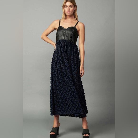 Current Air Dresses & Skirts - Current Air SLEEVLESS DRESS TEXTURED MAXI DRESS Size XS